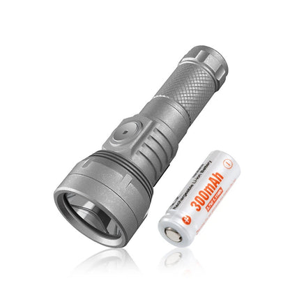 Lumintop GT NANO V3.0 700LM 400M Titanium EDC LED Keychain Flashlight 10280/10750 Li-ion Battery Mini Torch, Type-C USB Rechargeable Portable Camping Light Outdoor EDC Survival Tools