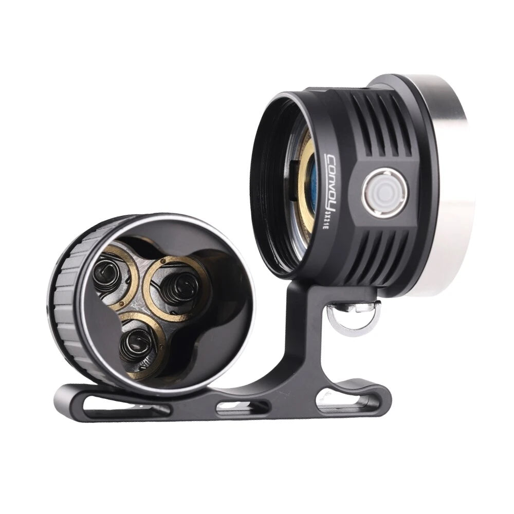 Convoy 3X21E 519A High Performance LED Flashlight 12000 Lumens Rechargeable by 21700 Battery for Camping and Hiking