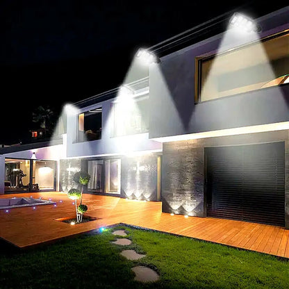 54LED Motion Sensor Solar Light Human Body Induction Garden Light Outdoor Waterproof Solar Outdoor Sensitive Motion Detection Street Lamp