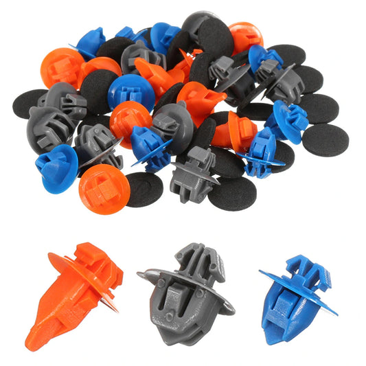 30pcs Front Door Trim Body Moulding Repair Panel Clip Kit For Toyota Prado 120