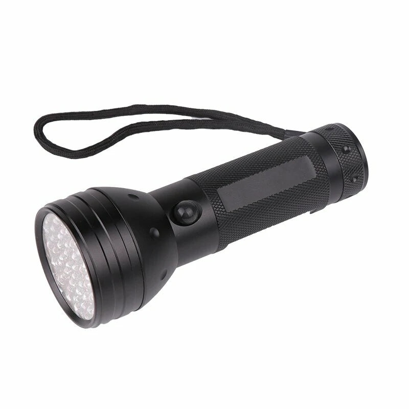 51 LED Purple Light Flashlight 395nm Handheld UV Black Light Flashlight Portable Ultra Violet Torch Lamp For Dog Cat Urine Carpet