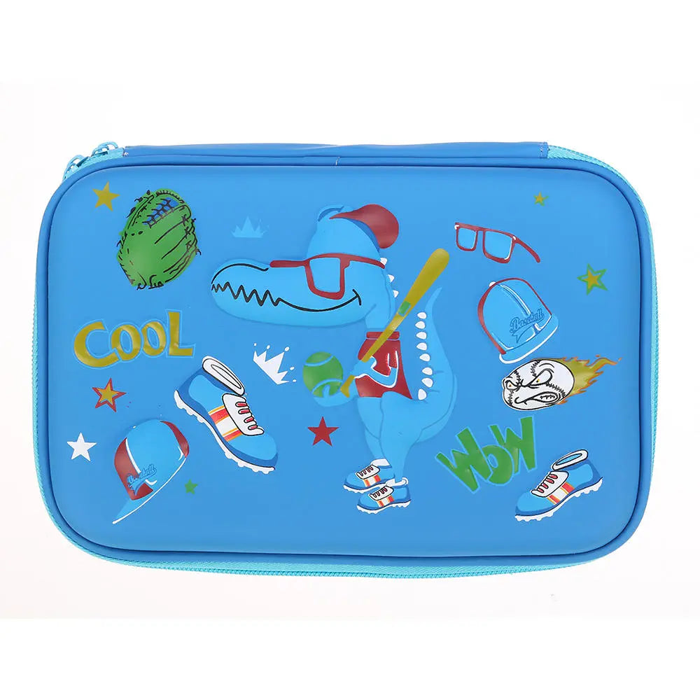 EVA Cartoon Pencil Case Pen Bag Large Mermaid Crocodile Dinosaur Pencil Box Kids School Students Stationary Gifts