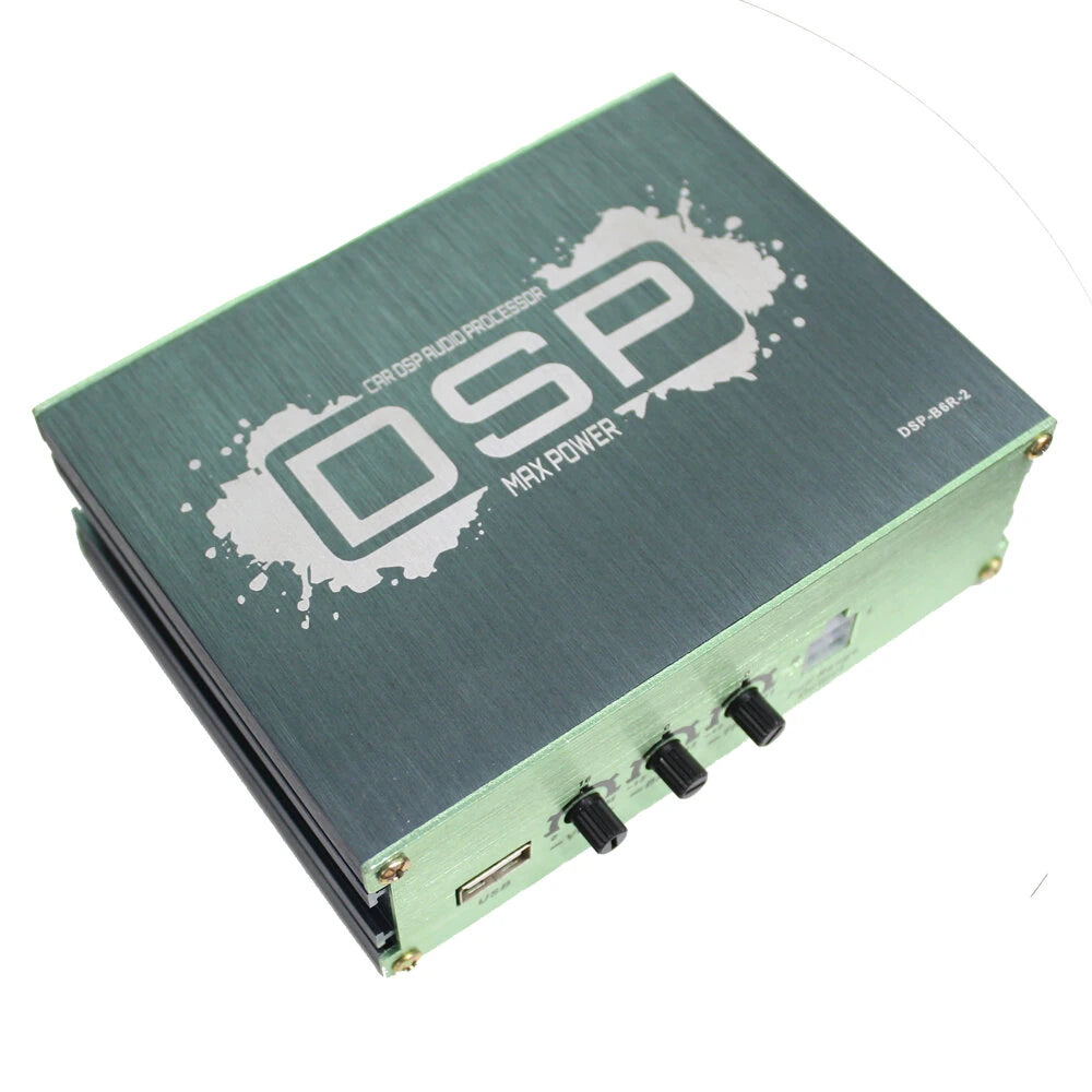 Car Amplifier Car Audio Processor USB 6RCA High Power Long Service Life Improved Sound Quality Mobile App Control 2 Power IC Frequency Modulation Unique Sound Effects Bass Treble Eq Zone