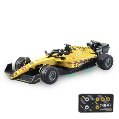 TRASPED HG4-234 RTR 1/64 2.4G Mini RC Car F1 Formula Racing Alloy Shell Three Speed Support App Remote Control LED Light Highly Simulated Classic Desktop Vehicles Models Toys Collection Gift for Children