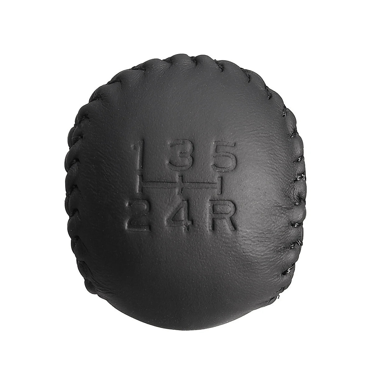 For Toyota Lexus Scion 5 Speed PU Leather Car Gear Shift Knob Stick Head Black