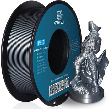 [EU/UK Direct]Geeetech PETG 3D Printer Filament 1.75mm 1kg/roll High Accuracy Clog-Free Bubble-Free Vacuum Sealed Compatible with FDM Printers