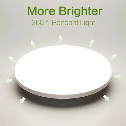 [EU Direct] Elfeland 48W Round LED Ceiling Lamp 4cm Thickness LED Panel Light AC85-265V Surface Mount Flush Panel Light Modern Down Lighting for Bedroom