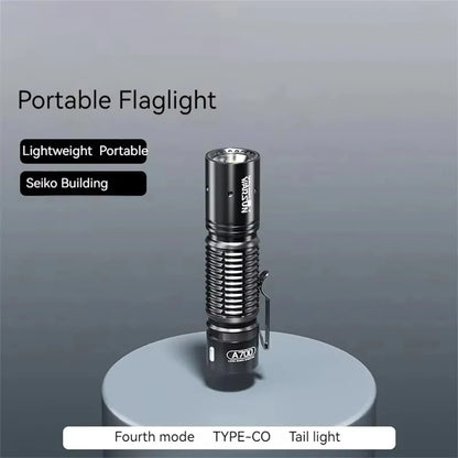 Warsun A700 500 Lumen 18650 Flashlight Emergency Torch Type C Rechargeable Small Portable Lantern Hand Lamp Long Shot Camping Light