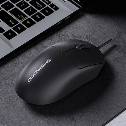 SHIPADOO S310 Wired Office Mouse 1200 DPI USB Plug and Play Silent Click Ergonomic Mice