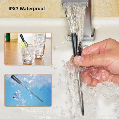 AGSIVO bluetooth Wireless Food Meat Thermometer 165ft Long Range Digital Thermometer Alarm for Grilling For BBQ Kitchen Cooking