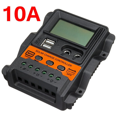 LCD Display 12V/24V 10A/20A/30A Input Solar Charge Controller Auto Parameter Adjustable MPPT Solar Panel Regulator Purism