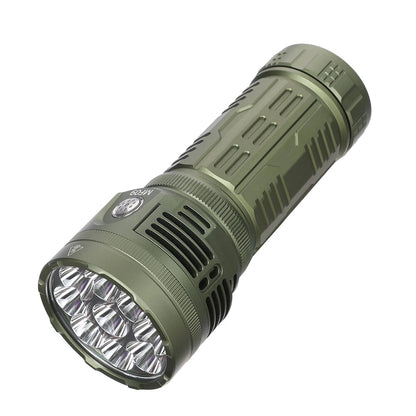 Astrolux MF09 9* XHP50.2 LED 26000LM 600M High Lumen Flashlight With TEC Active Cooling System + Fan, 46950 Battery, Removable Handle, Ultra-bright Long Range Strong LED Torch Perfect For Outdoor Searching Camping Heavy Duty