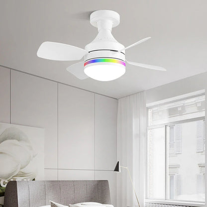 LED E27 Ceiling Fan Light Dimmable with Remote Control 3-Speed RGB Mood Lighting 3 Color Temperature Quiet Operation