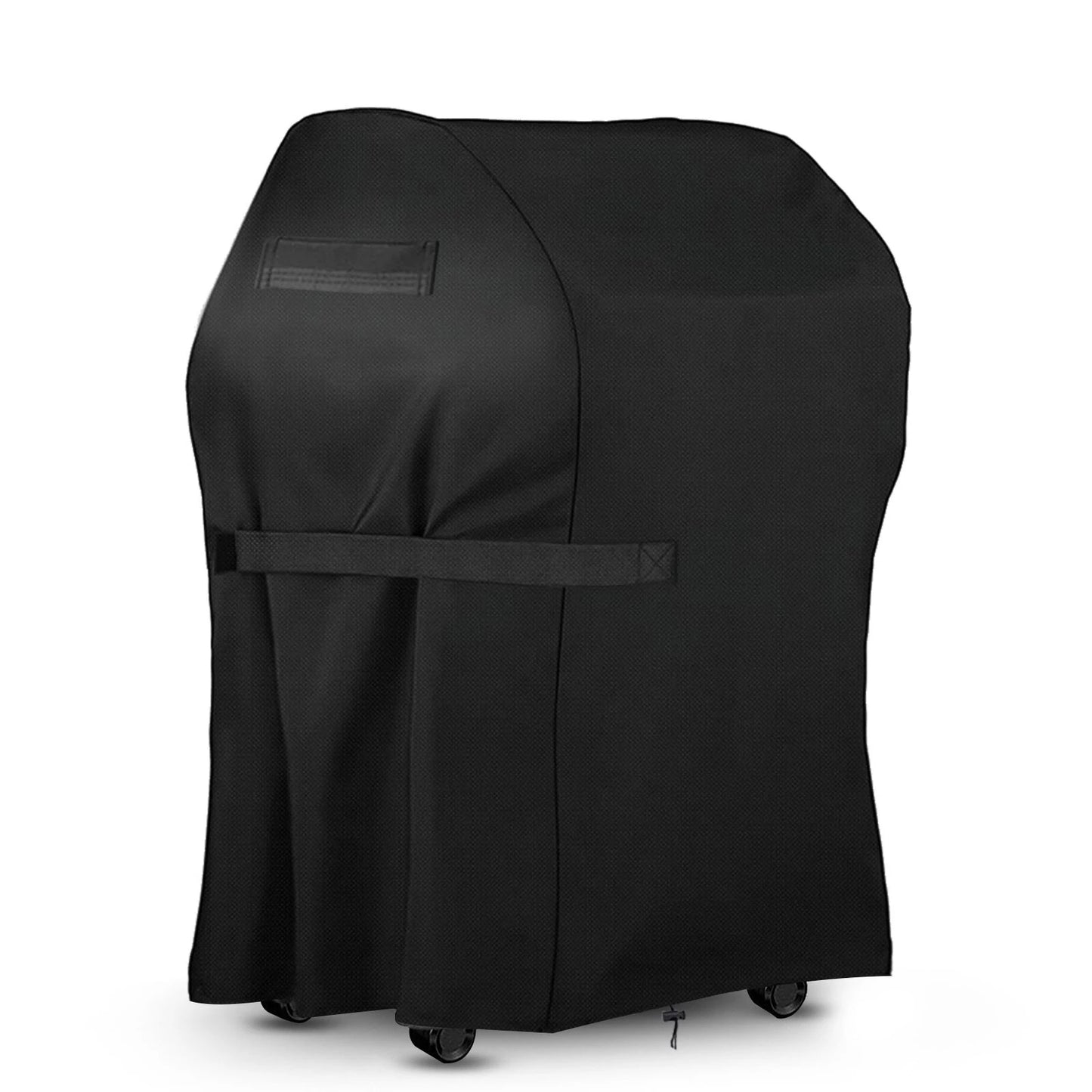 KING DO WAY BBQ Grill Cover 30x25x47'' Heavy Duty Waterproof Windproof Dust UV Resistant with Handle Straps Storage Bag Windproof Buckle and Shrink Rope for Weber Brinkmann Char-Broil Holland