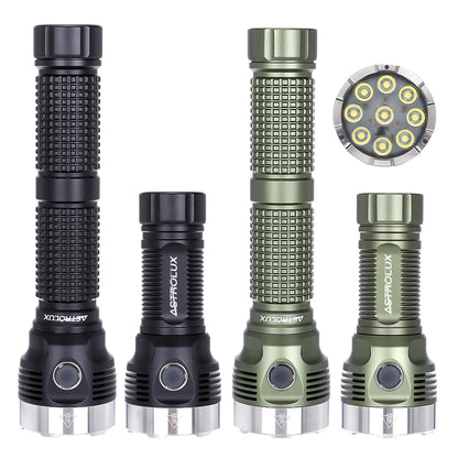 Astrolux EA09 9* HL2X LED 10360LM 460M Long Throw Flashlight 160 Floodlight 10000mAh Type-C Two-Way Quick Charge Torch Power by 211500/ 26650/ 21700/ 18650 High Lumen Strong Light Search Stepless Lamp