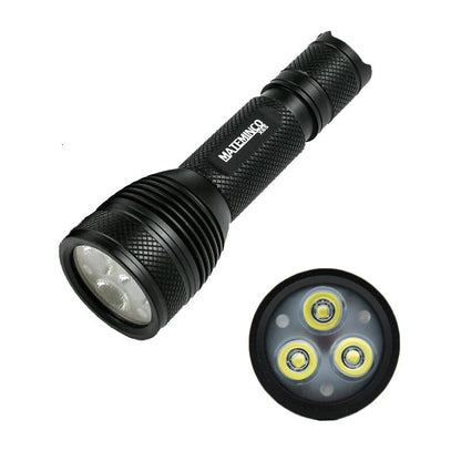MATEMINCO X6S 3*LED 3000LM Ultra Bright EDC LED Flashlight Small Throw Flood Tactical Flashlight 18650 Battery Mini Torch Strong Searching Floodlight