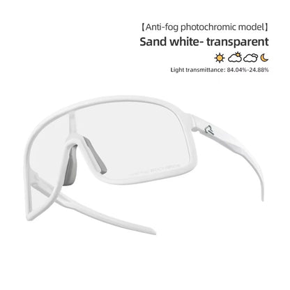ROCKBROS SP350 Photochromic Cycling Goggles Anti-Fog HD Large-frame Lens Outdoor Sports UV400 Protection Sunglasses
