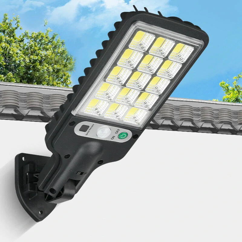 Outdoor LED Solar Street Light Human Sensing Garden Wall Light Waterproof With Remote Control Garden Dew Lamp