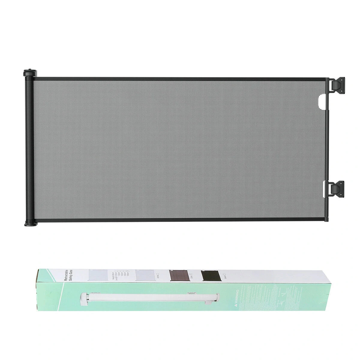 Safety gate 0-140cm one-hand operation lock 0-180 stair gate dog gate baby stair gate retractable door extendable