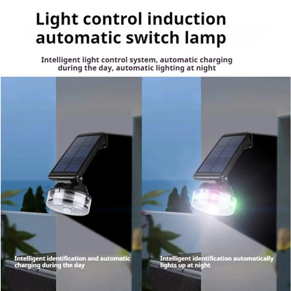 Solar Wall Light with Retractable 8m LED String Light 1800mAh Battery IP55 Waterproof Auto On/Off Outdoor Garden Decor