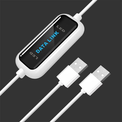 DATALINK YY-DL01 USB-A to USB-A Cable USB2.0 High Speed PC to PC Data Sync File Transfer Bridge Cable Plug and Play for PC Computer Laptop