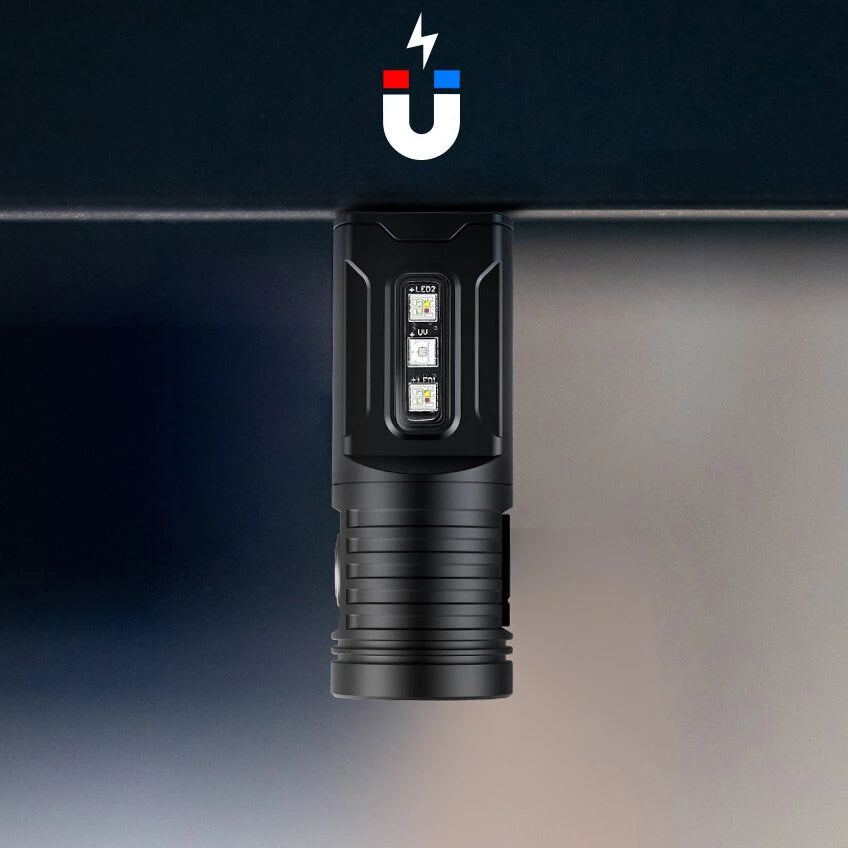 Lumintop GT NANO 5.0 1400LM EDC LED Flashlight with RGB UV Sidelight Come With 2pcs 10280 Battery USB TYPE-C Rechargeable Mini LED Torch Compact EDC Survival Tools