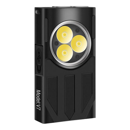 SEEKNITE V7 1100 Lumens EDC LED Keychain Flashlight Mini Strong Light Keychain Light Outdoor Rechargeable Super Bright Multifunctional Work Light