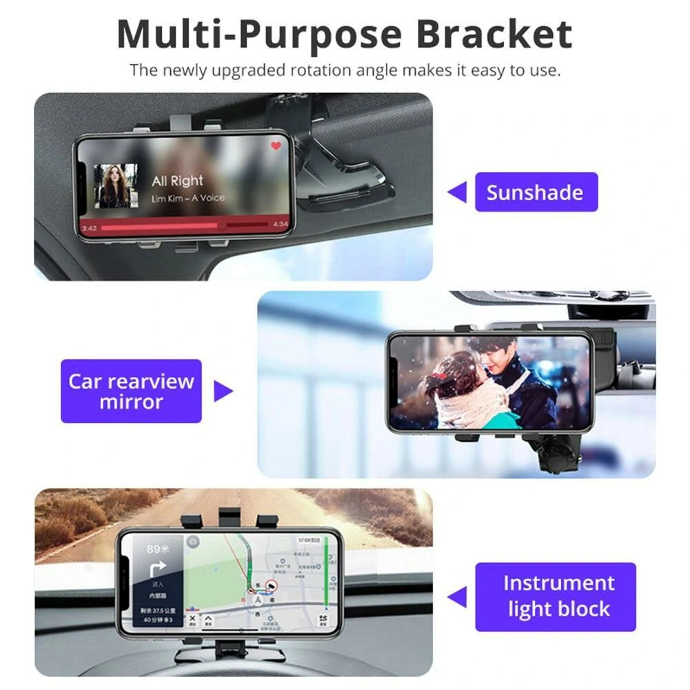 Parking Number Car Mobile Phone Holder Bracket Upgrade Multi-functional Vehicle With Navigation Rotating Car Dashboard Mobile Phone Bracket