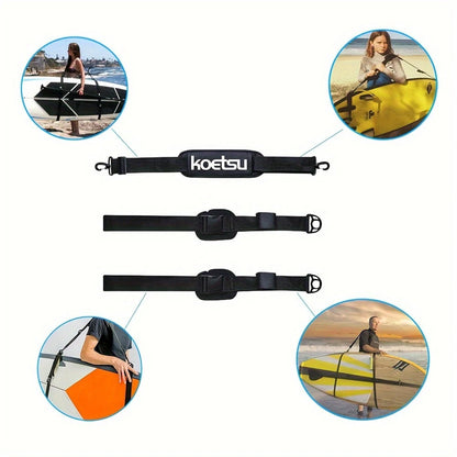 Adjustable Paddle Board Shoulder Strap Comfortable Multiple Uses Quick Release Buckles Adjustable Length Surfboard Carrying Bel