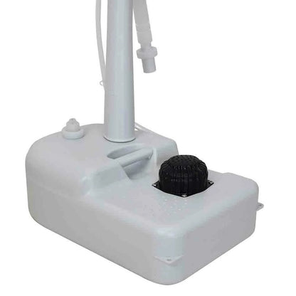 [EU Direct] CALTER 19L Portable Camping Sink Water Tank Outdoor Basin Stand with Towel Holder Soap Dispenser Hand Wash Foot Operated Free Standing Units for Indoor Events, Gatherings Sink Hand Wash Sink Portable for Garden Outdoor Events, C-CHEM-SINK