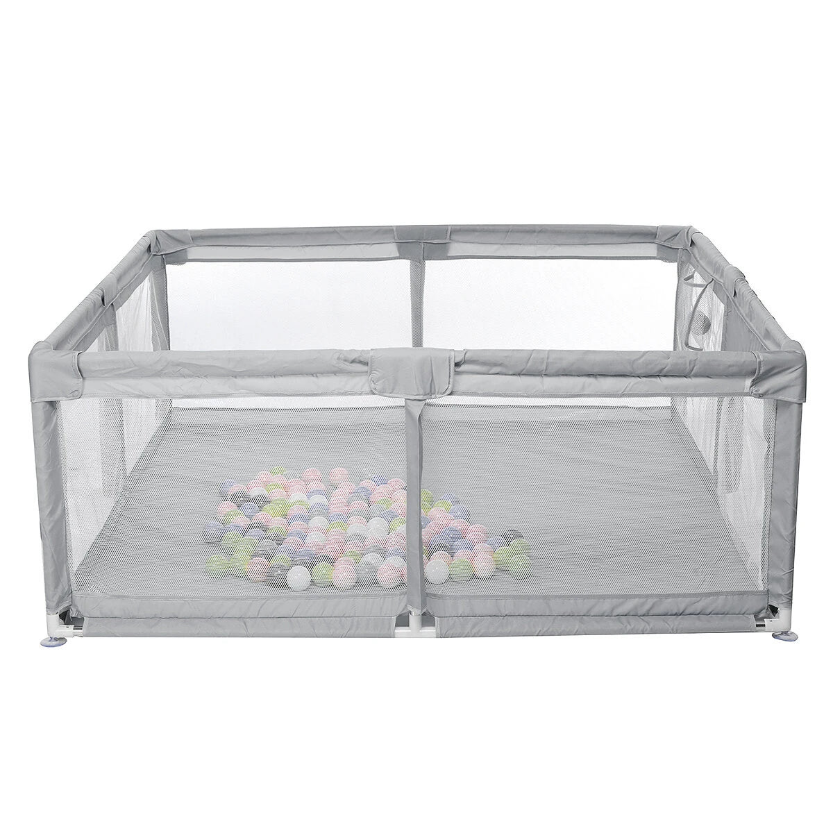 Bioby 1.5X1.5M Children's Playground furniture Baby Playpen Bed Barriers Safety Modular Folding Baby Park Baby Crib Ball Pool Accessories