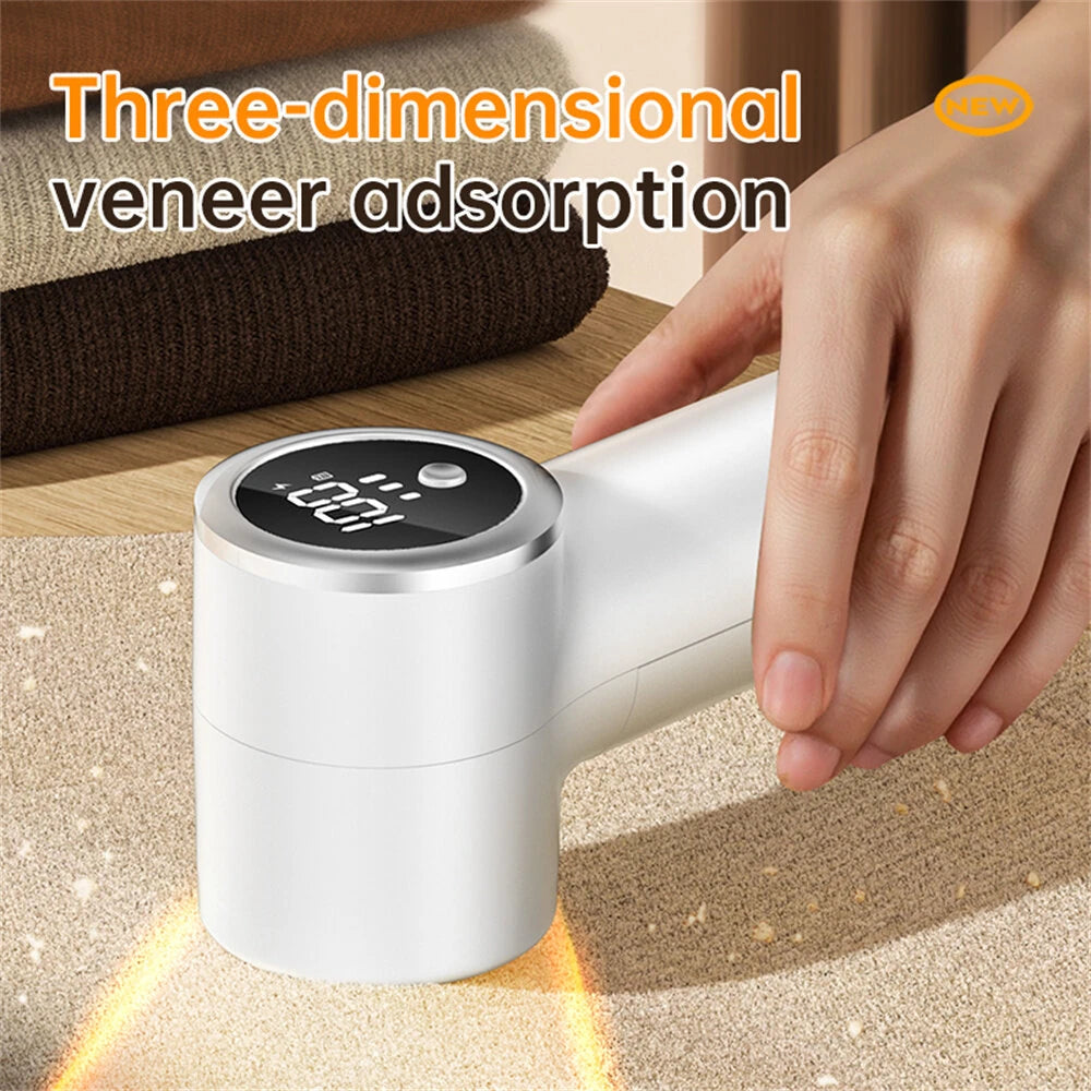 Tevorex Portable Electric Fabric Shaver with Digital Display,USB-C Rechargeable,2-Hour Fast Charge Lint Remover