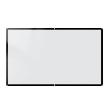 100/120 Inch Portable Foldable HD Projector Screen 16:9 Aspect Ratio Black Backing Outdoor Movie Screen for Home Theater Wide 160 Degree Viewing Angle Easy Installation