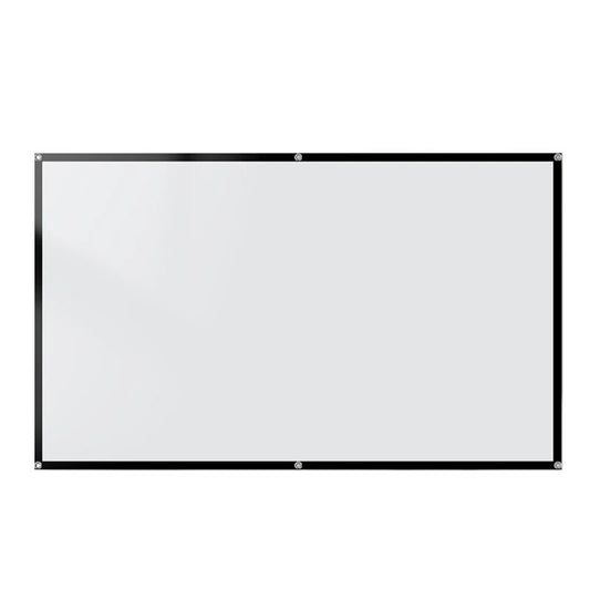 100/120 Inch Portable Foldable HD Projector Screen 16:9 Aspect Ratio Black Backing Outdoor Movie Screen for Home Theater Wide 160 Degree Viewing Angle Easy Installation