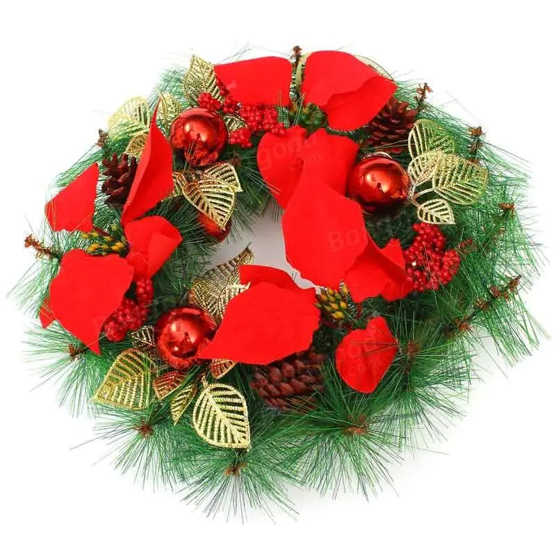 Christmas Wreath XMAS Garland Christmas Tree Door Decor Ornament