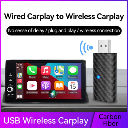Wireless CarPlay Adapter Original Car Wired Carplay To Wireless Carplay Bluetooth 5.0 Wireless Connection Plug and Play