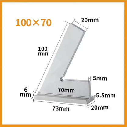 ETOPOO Machinist Carpenter Engineer 60 Degree Angle Ruler Measuring Ruler Corner Ruler With Seat Woodworking Tool