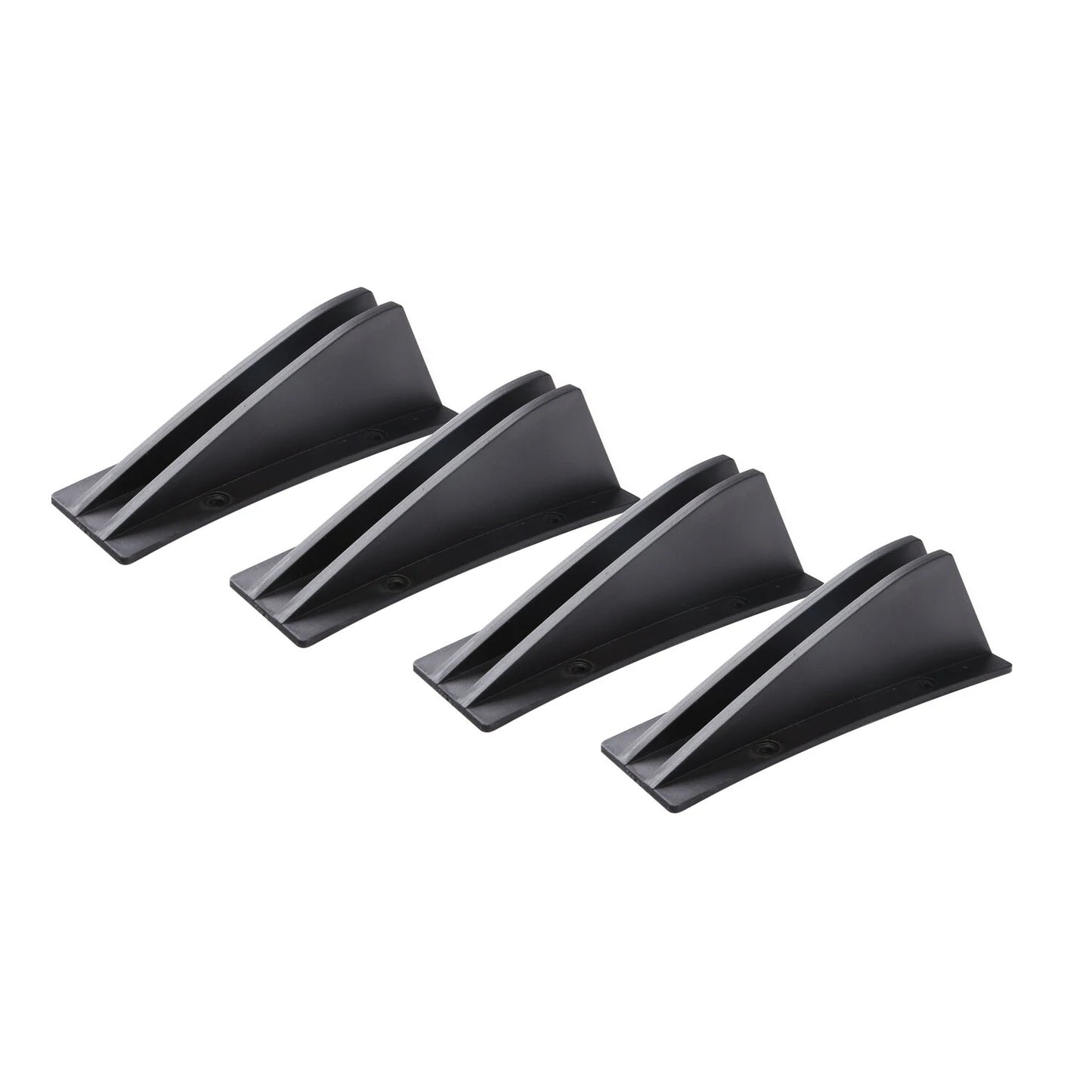 4pcs Universal Lower Rear Body Bumper Diffuser Shark Fin Diffuser Lip Splitter Shark Fins Trim
