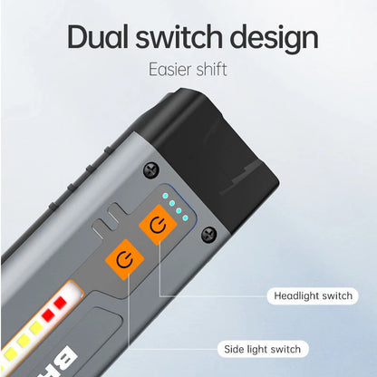 Bikight SD19 Brightness LED Flashlight with COB Sidelight White Red Blue Multi Light Source Multifunctional LED Torch Outdoor Camping Tent Light Maintenance Work Lamp