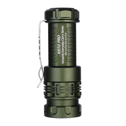 JETBEAM RRT0 PRO LED Rechargeable Small EDC Flashlight Equipped with 3 high-Brightness LEDs+with RGB Light,1680 lumens Maximum Range 200 Meters,IP66 Waterproof,for Outdoors,Work,Emergency