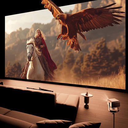 [EU Direct English Version]Vidda C3 Ultra 4K Laser Projector 3200 CVIA Lumens MCL39 Tri Color Laser 110% BT.2020 Auto Focus Obstacle Avoidance JBL Sound Dolby Vision HDR10 Gaming Certified Smart Projector with TV Stick