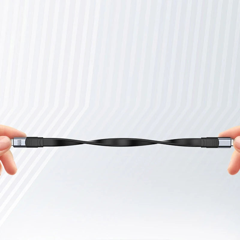 USB4 Full Function Flat Data Cable 40Gbps Data Transfer 240W PD Fast Charging 8K Video Output Thunderbolt4 Compatible Cables