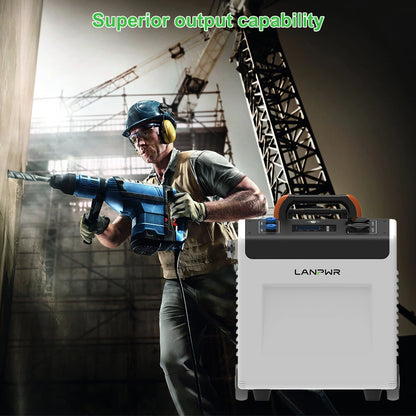 LANPWR UBird-XN-Plus-50E Portable Suitcase Energy Storage System Power Station 5.12kW Energy Storage Battery Solar Compatible Backup Generator Wheels High Capacity