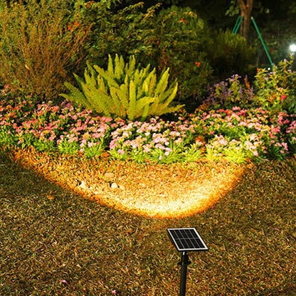 Elfeland Solar Powered LED Lawn Light Spotlight Wall Mounted & In-Ground IP65 Waterproof Outdoor Pathway Light Landscape Lighting
