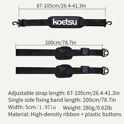 Adjustable Paddle Board Shoulder Strap Comfortable Multiple Uses Quick Release Buckles Adjustable Length Surfboard Carrying Bel