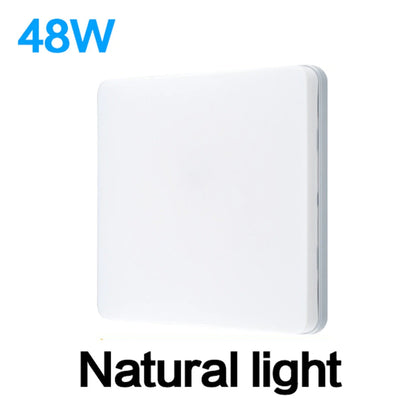 [EU Direct] Elfeland 48W Square LED Ceiling Lamp 4cm Thickness LED Panel Light AC85-265V Surface Mount Flush Panel Light Modern Down Lighting for Bedroom