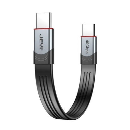 JEYI USB4.0 C to C Cable 40 Gb/s Data Transfer 100W PD3.0 Power Charging Compatible with TB4/3 USB-C and USB4 Devices