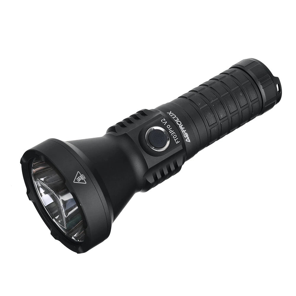Astrolux FT03 Pro V2 SFT90X LED 6100LM 1411M High Lumen Thrower Flashlight USB-C Rechargeable Power by 26650 Battery Powerful LED Torch Upgraded High Performance Stepless Dimming LED Strong Search Light
