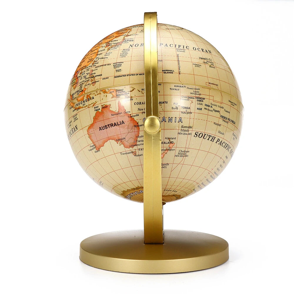 World Globe Map 360Rotating World Globe Earth Map Geography Education Toy Home Decoration Office Ornament Kids Gift