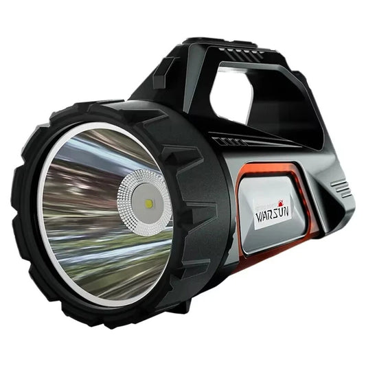 WARSUN DA03 Solar Rechargeable Energy Camp Flashlights ABS Portable Waterproof Torch Work Light Outdoor Hiking Camping Searchlight